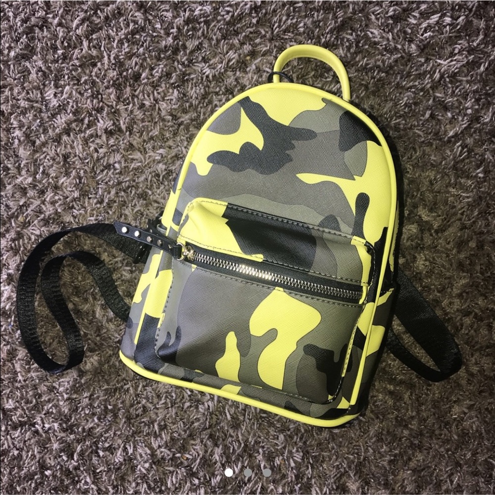 Yellow Camo Backpack